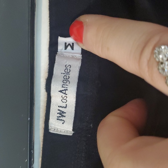 Johnny Was Katina Floral Embroidered Leggings Size Med Black Stretch Cotton - Picture 10 of 16